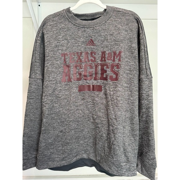 Adidas Women's Texas A&M Crew Neck‎ Sweatshirt Size Large - Picture 1 of 8